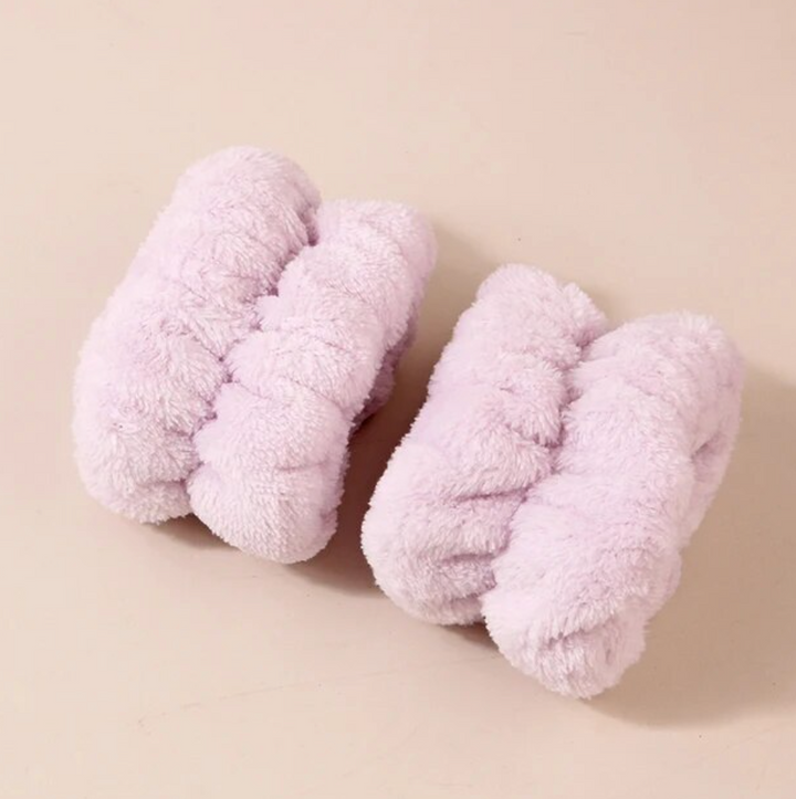 Bandeau protection cheveux et poignets pour le démaquillage